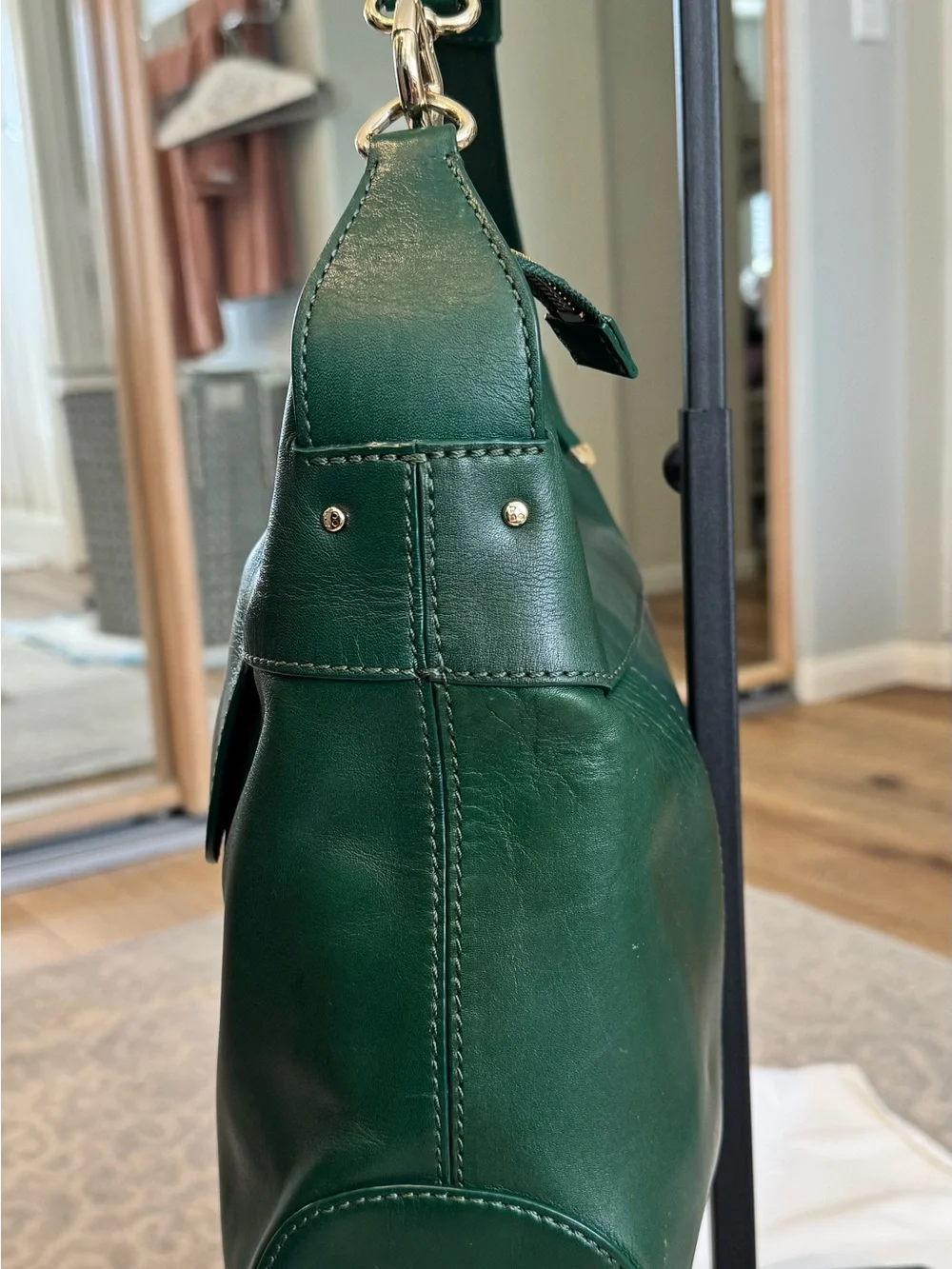 kate spade Emerald Green Leather Shoulder Bag